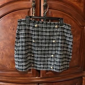Shein Plaid Skirt  1Xl Curve